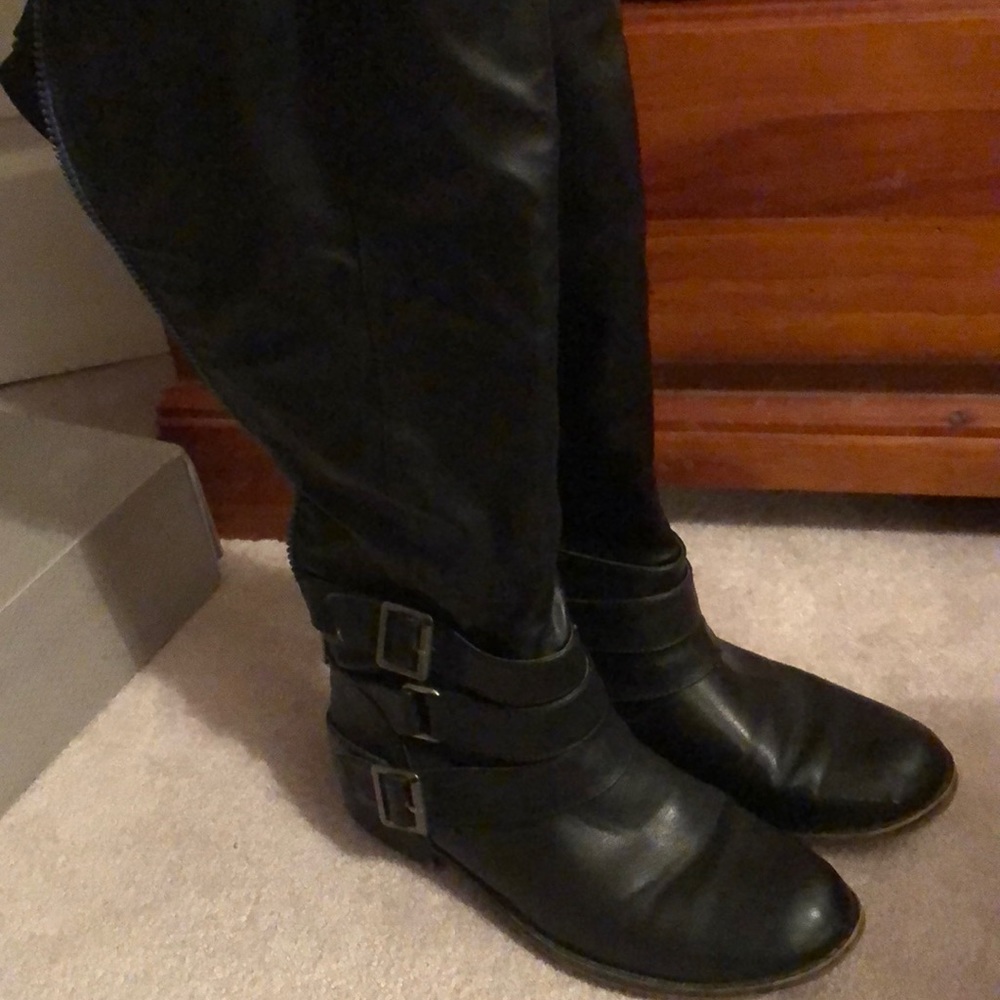Black riding boots